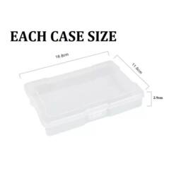 VOGREX Photo Storage Box Crafts Storage Clear Plastic Container - Size: Medium - thumbnail 2