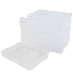 VOGREX Photo Storage Box Crafts Storage Clear Plastic Container - Size: Medium - thumbnail 3