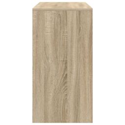 Berkfield Home Writing Desk Sonoma oak Engineered wood 100 x 40 x 76 cm Simple in Brown - thumbnail 5