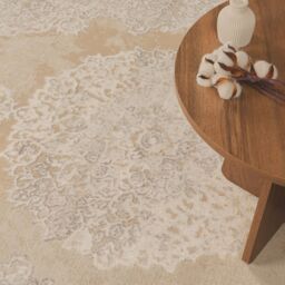 Livabliss Lustro-Vintage Beige Grey Off-White Traditional Boho Living Dining Bedroom Rug - Size: 200 cm x 275 cm - thumbnail 7