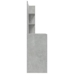 Berkfield Home Modern Dressing Table with Mirror Concrete Grey 74.5x40x141 cm - thumbnail 8