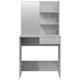 Berkfield Home Modern Dressing Table with Mirror Concrete Grey 74.5x40x141 cm - thumbnail 6
