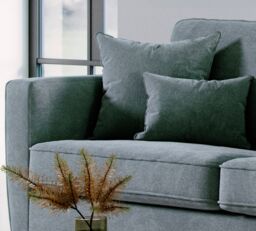 The Great Sofa Company Jackson Right Hand Facing Chenille Corner Sofa in Blue - Size: Medium - thumbnail 4