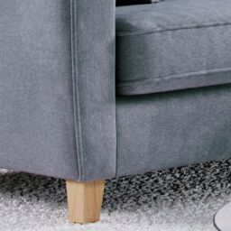 The Great Sofa Company Jackson Right Hand Facing Chenille Corner Sofa in Blue - Size: Medium - thumbnail 5