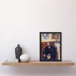 Artery8 Ambroise Vollard Portrait with a Cat Bonnard Framed Wall Art Print - Size: A4 - thumbnail 2