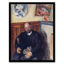 Artery8 Ambroise Vollard Portrait with a Cat Bonnard Framed Wall Art Print - Size: A4 - thumbnail 1