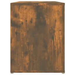Berkfield Home Shoe Rack Smoked Oak 100x35x45 cm Engineered Wood in Brown - Size: 100 x 35 x 45 cm - thumbnail 6