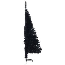 Berkfield Home Beautiful Artificial Pre-lit Christmas Tree Black 150 cm PVC - thumbnail 6