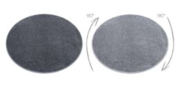 RugsX Round Santa Rug in Grey - Size: 133 cm diameter - thumbnail 2