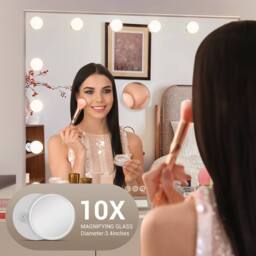 Dprodo 14 LED Bulbs Vanity Mirror with Lights in White - Size: 1 Pack - thumbnail 8