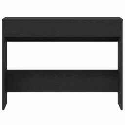 Berkfield Home Desk Black Oak 101x50x76.5 cm Engineered Wood - thumbnail 6