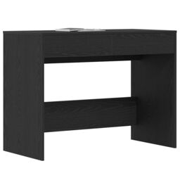 Berkfield Home Desk Black Oak 101x50x76.5 cm Engineered Wood - thumbnail 4