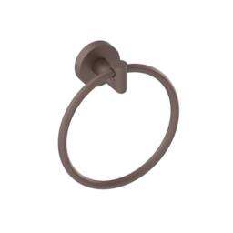 Bathroom Kingdom Melbourne Brushed Bronze Round Towel Ring - thumbnail 1