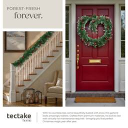 tectake Christmas Garland - Artificial, With Baubles, Pine Cones & Berries - thumbnail 4