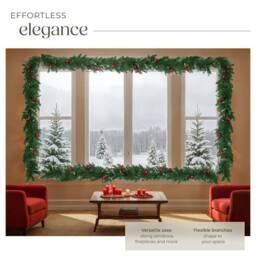 tectake Christmas Garland - Artificial, With Baubles, Pine Cones & Berries - thumbnail 3