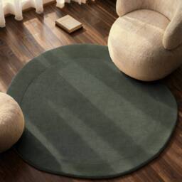 THE RUGS Villeroy & Boch 1812 Wool Rug & Runner Round Wool Rug in Green - Size: 160 cm diameter - thumbnail 8