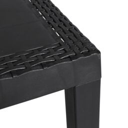 Berkfield Home Garden Table Anthracite 59x47x40 cm PP in Black - Size: 59 x 47 x 40 cm - thumbnail 6