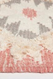 Homescapes Pali Pink Kilim Runner Wool Rug 66 x 200 cm - Size: 66 cm x 200 cm - thumbnail 4