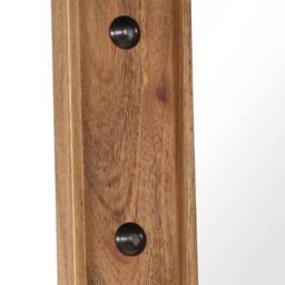 Berkfield Home Mirror Solid Acacia Wood 50x80 cm in Brown - thumbnail 4