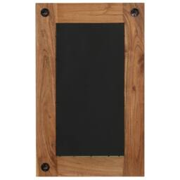 Berkfield Home Mirror Solid Acacia Wood 50x80 cm in Brown - thumbnail 5