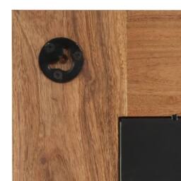 Berkfield Home Mirror Solid Acacia Wood 50x80 cm in Brown - thumbnail 6