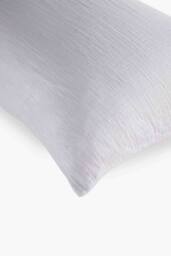 CHRISTY Double Layered Relaxed Retreat Luxury Cotton Pillowcase Pair in White - thumbnail 2