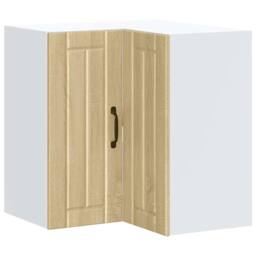 Berkfield Home Kitchen Wall Corner Cabinet Lucca Sonoma Oak Engineered Wood in Light Tan - thumbnail 3