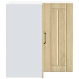 Berkfield Home Kitchen Wall Corner Cabinet Lucca Sonoma Oak Engineered Wood in Light Tan - thumbnail 6