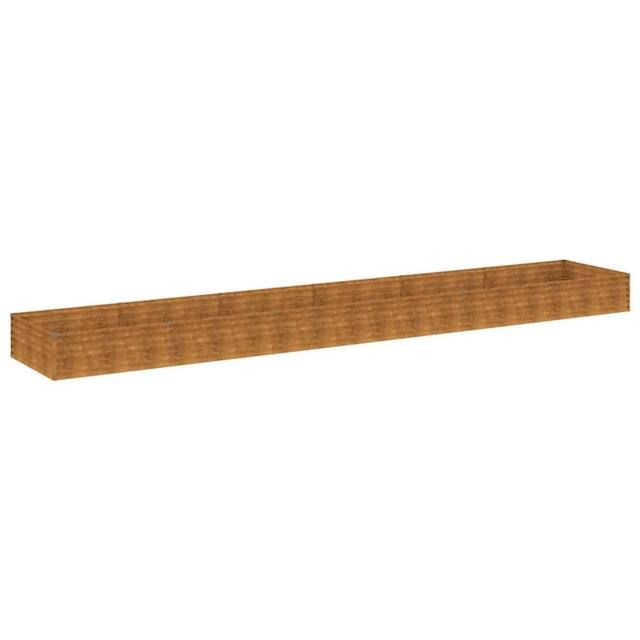 Berkfield Home Garden Raised Bed 579x100x36 cm Corten Steel in Brown - Size: 579 x 100 x 36 cm - image 1