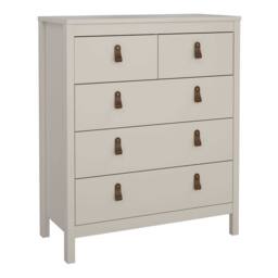 Wyld Haus Cashmere 5 Drawer Wooden Chest in Cream - thumbnail 3