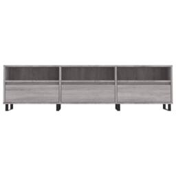 Berkfield Home TV Cabinet Grey Sonoma 150x30x44.5 cm Engineered Wood - thumbnail 5
