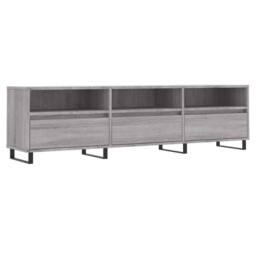 Berkfield Home TV Cabinet Grey Sonoma 150x30x44.5 cm Engineered Wood - thumbnail 1