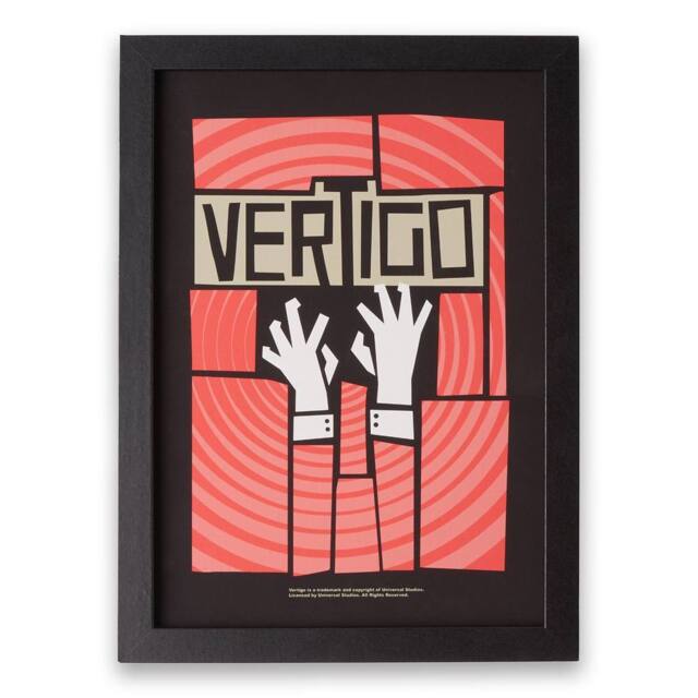 Alfred Hitchcock Vertigo Giclee Art Print - Size: A2