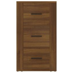 Berkfield Home Sideboard Brown Oak 40x33x70 cm Engineered Wood - Size: 40 x 33 x 70 cm - thumbnail 3