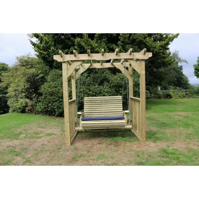 Churnet Valley Garden Furniture Ltd Ophelia Swing Sits 2 - Minimal Assembly Required - Set of Cushions Inc in Brown - image 1