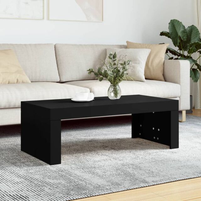 Berkfield Home Coffee Table Black 102x50x36 cm Engineered Wood - Size: 102 x 50 x 36 cm