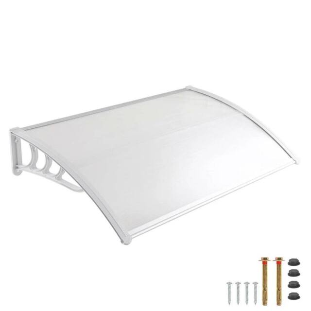 SPETLEK DOOR CANOPY AWNING SHELTER OUTDOOR white - Size: 0.6m2 - image 1