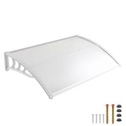 SPETLEK DOOR CANOPY AWNING SHELTER OUTDOOR white - Size: 0.6m2