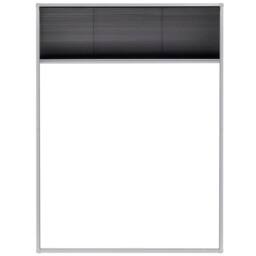 Berkfield Home Plisse Insect Screen for Windows Aluminium 60x80 cm in Black - thumbnail 3