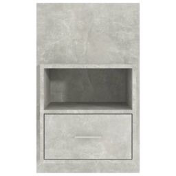 Berkfield Home Wall-mounted Bedside Cabinets 2 pcs Concrete Grey - thumbnail 6