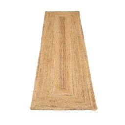 Kukoon Classic Natural Handwoven Braided Jute Fireside Living Area Rug in Beige - Size: 190 cm x 280 cm - thumbnail 6