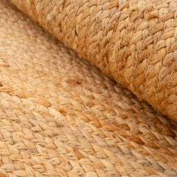 Kukoon Classic Natural Handwoven Braided Jute Fireside Living Area Rug in Beige - Size: 190 cm x 280 cm - thumbnail 5