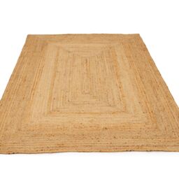 Kukoon Classic Natural Handwoven Braided Jute Fireside Living Area Rug in Beige - Size: 190 cm x 280 cm - thumbnail 2