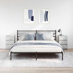Berkfield Home Bedside Cabinets with 3 Drawers 2 pcs Concrete Grey 39x35x65 cm - Size: 39 x 35 x 65 cm - thumbnail 3