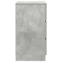 Berkfield Home Bedside Cabinets with 3 Drawers 2 pcs Concrete Grey 39x35x65 cm - Size: 39 x 35 x 65 cm - thumbnail 8