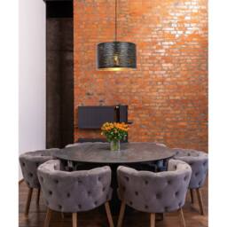 Netlighting Tunno Cylindrical Pendant Ceiling Light Black 1x E27 - thumbnail 2