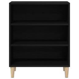 Berkfield Home Modern Black Oak Sideboard, 57x35x70 cm, Made from Engineered Wood - Size: 57 x 35 x 70 cm - thumbnail 6