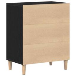 Berkfield Home Modern Black Oak Sideboard, 57x35x70 cm, Made from Engineered Wood - Size: 57 x 35 x 70 cm - thumbnail 5