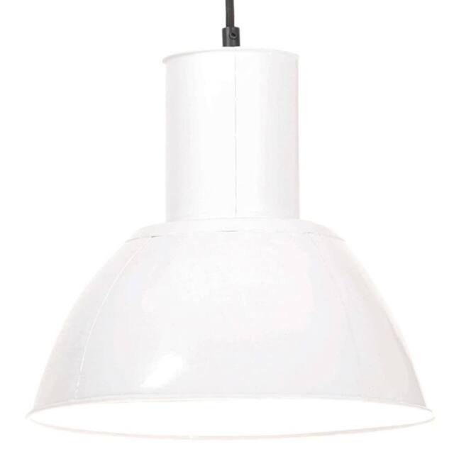 Berkfield Home Hanging Lamp 25 W White Round 28.5 cm E27 - image 1