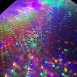 Samuel Alexander 45cm Light up Holographic Christmas Pyramid Decoration with Multi-Coloured LEDs - thumbnail 3